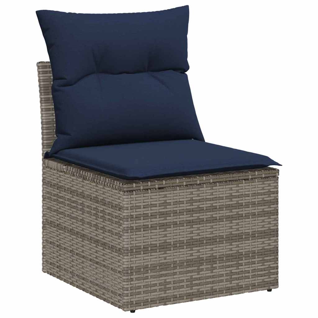 Tuin Sofa Set met kussen met opslag 9 pcs Poly riet is nu te koop bij PeponiXL, paradijselijk wonen!
