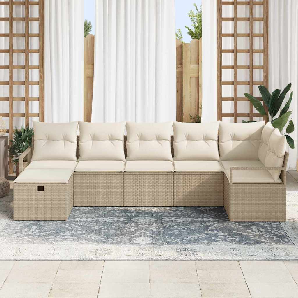Bankstel met kussen 5 pcs poly rattan is nu te koop bij PeponiXL, paradijselijk wonen!
