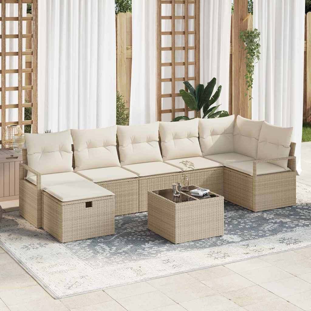 Bankstel met kussen 4 pcs poly rattan is nu te koop bij PeponiXL, paradijselijk wonen!