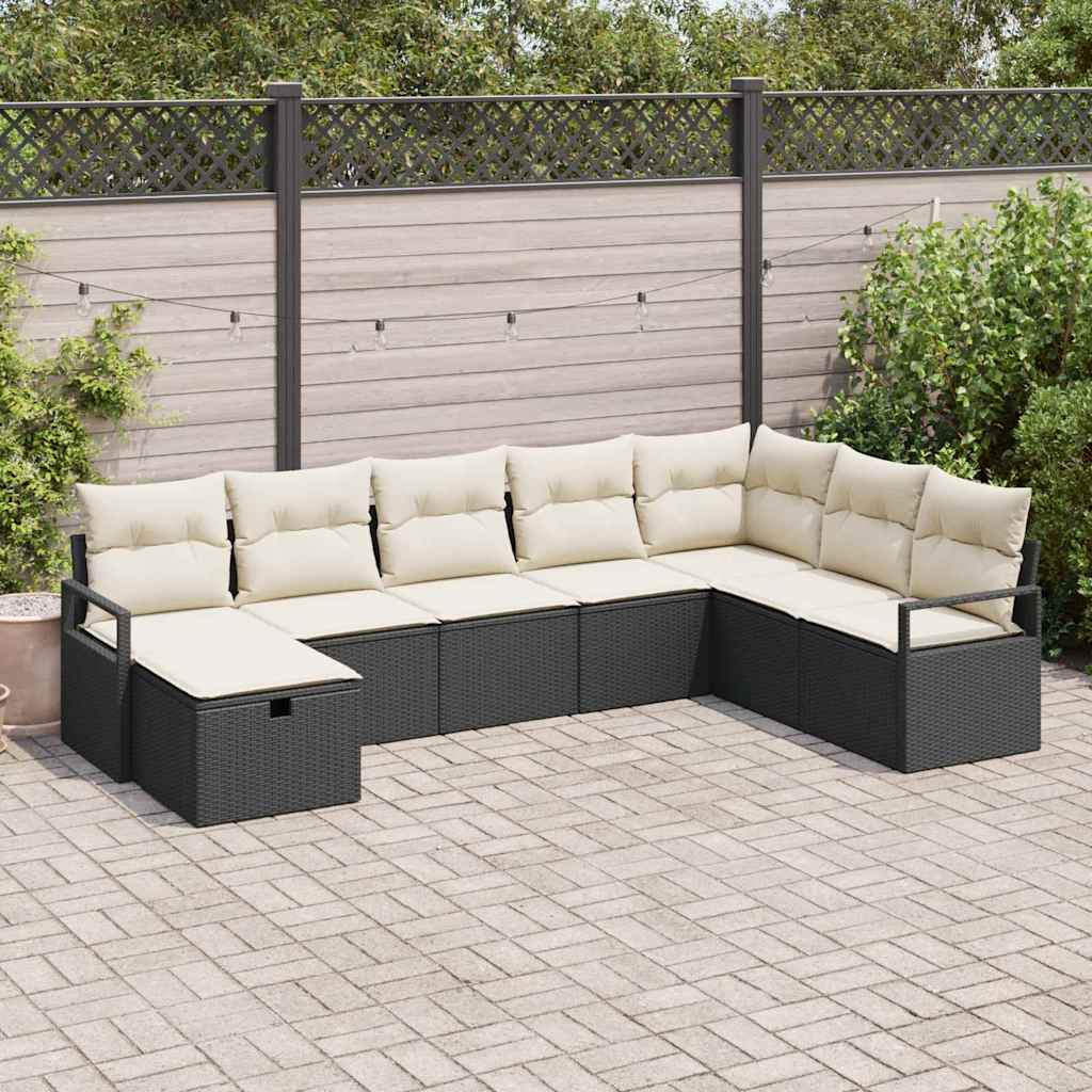 Bankstel met kussen 5 pcs poly rattan is nu te koop bij PeponiXL, paradijselijk wonen!