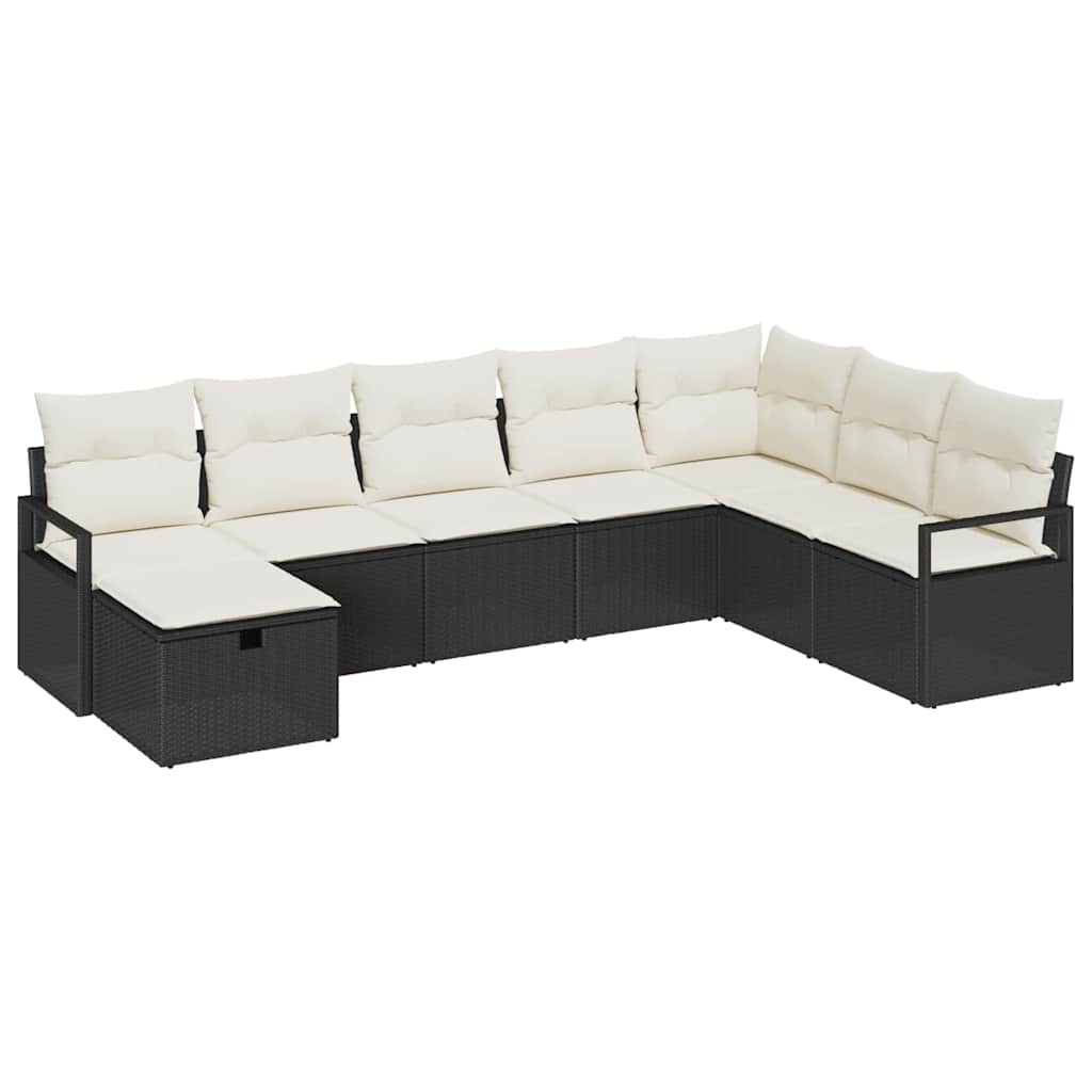Bankstel met kussen 5 pcs poly rattan is nu te koop bij PeponiXL, paradijselijk wonen!