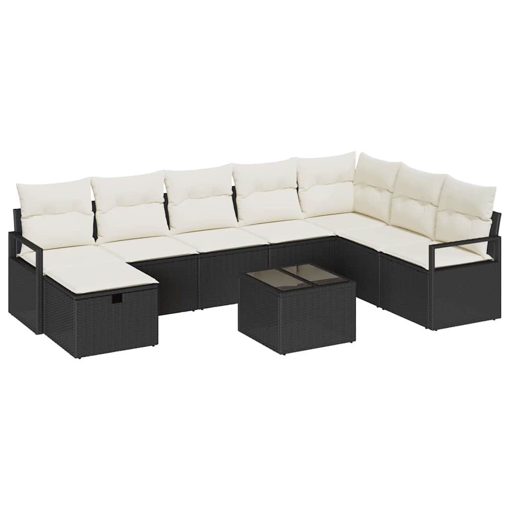 Bankstel met kussen 6 pcs poly rattan is nu te koop bij PeponiXL, paradijselijk wonen!