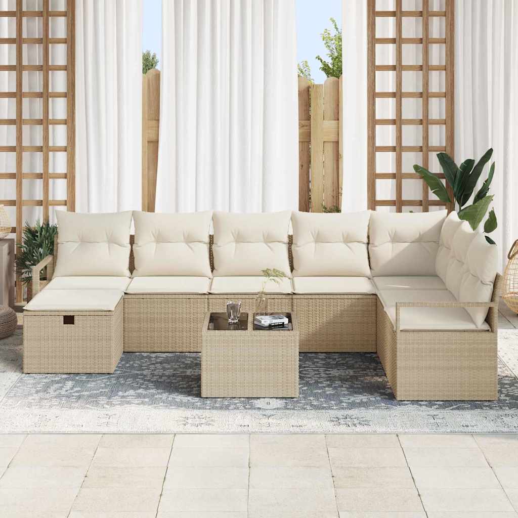 Bankstel met kussen 5 pcs poly rattan is nu te koop bij PeponiXL, paradijselijk wonen!