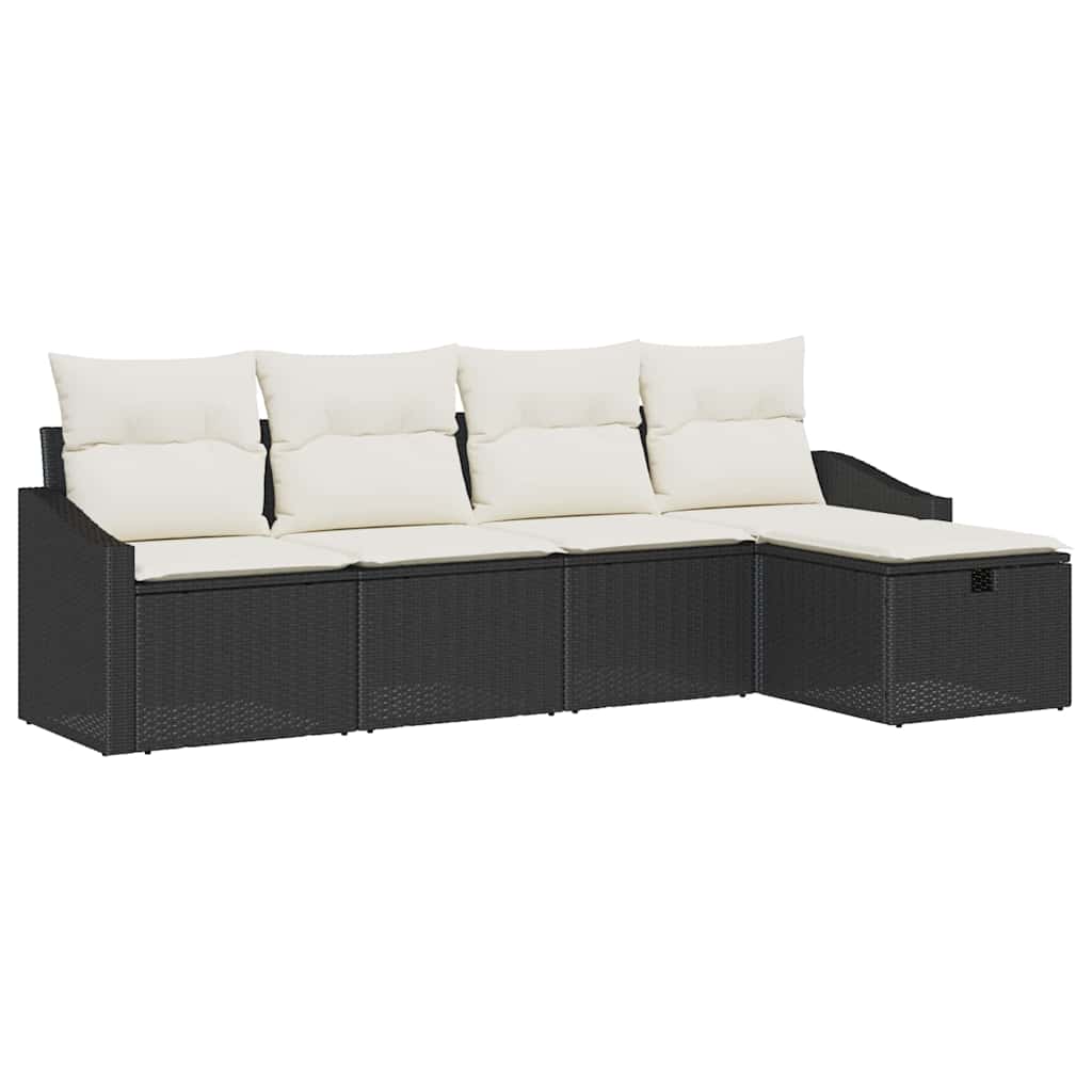 Bankstel met kussen 6 pcs poly rattan is nu te koop bij PeponiXL, paradijselijk wonen!
