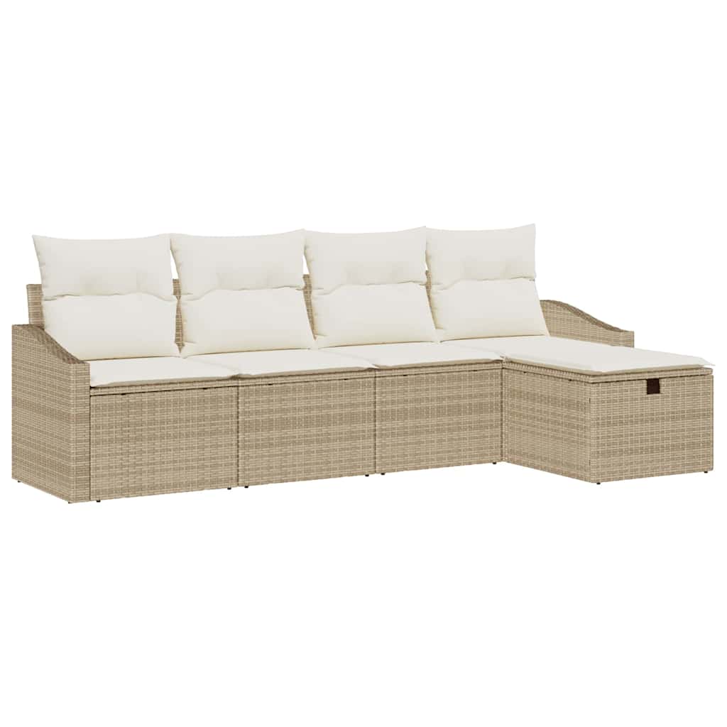 Bankstel met kussen 6 pcs poly rattan is nu te koop bij PeponiXL, paradijselijk wonen!