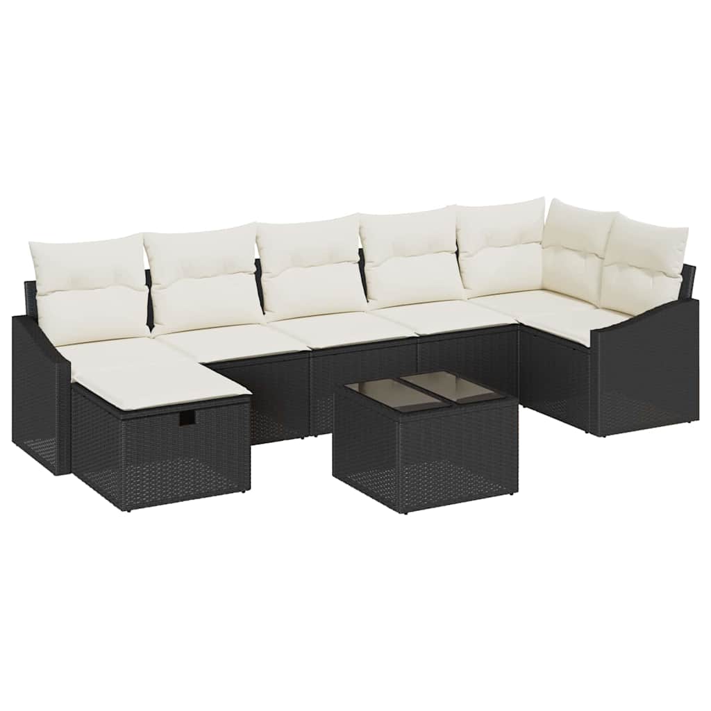 Bankstel met kussen 7 pcs poly rattan is nu te koop bij PeponiXL, paradijselijk wonen!