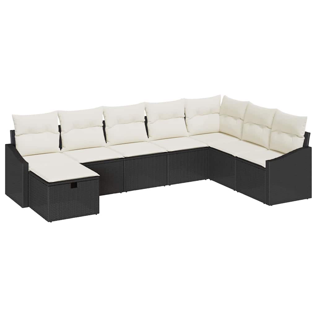 Bankstel met kussen 9 pcs poly rattan is nu te koop bij PeponiXL, paradijselijk wonen!