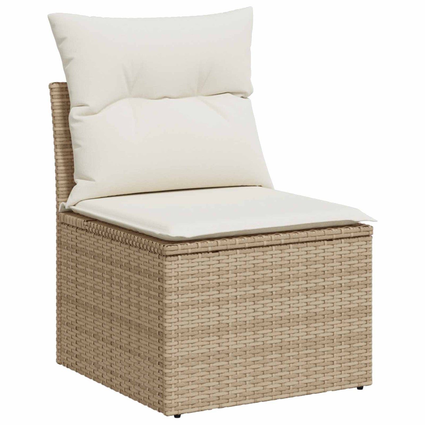 Tuinbankenset 9 pcs Beige poly rattan is nu te koop bij PeponiXL, paradijselijk wonen!