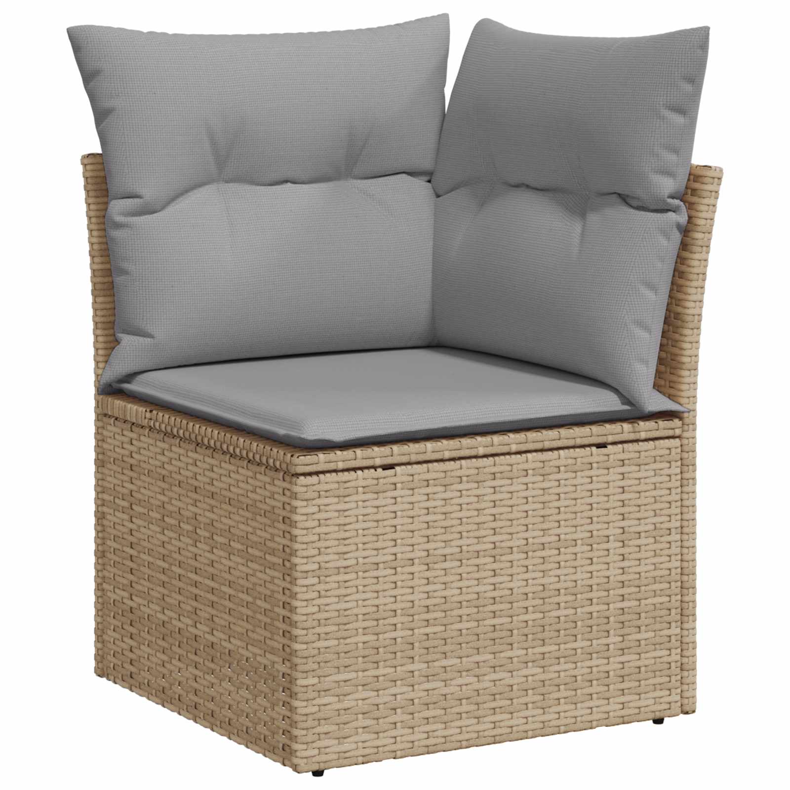 Tuinbankenset met kussen 8 pcs Beige en Licht Grijs is nu te koop bij PeponiXL, paradijselijk wonen!
