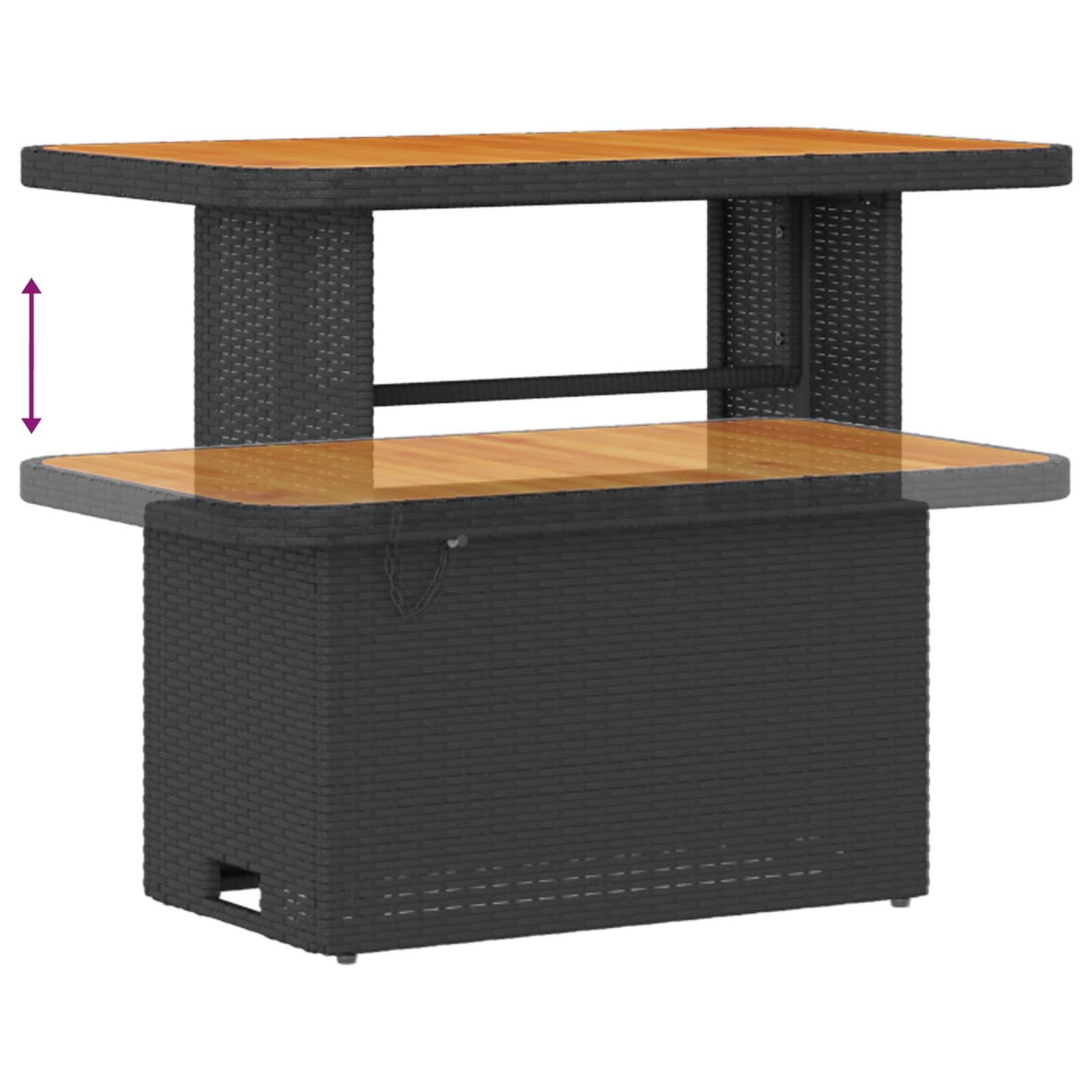 Tuinbankenset met kussen 13 pcs Zwart poly rattan is nu te koop bij PeponiXL, paradijselijk wonen!
