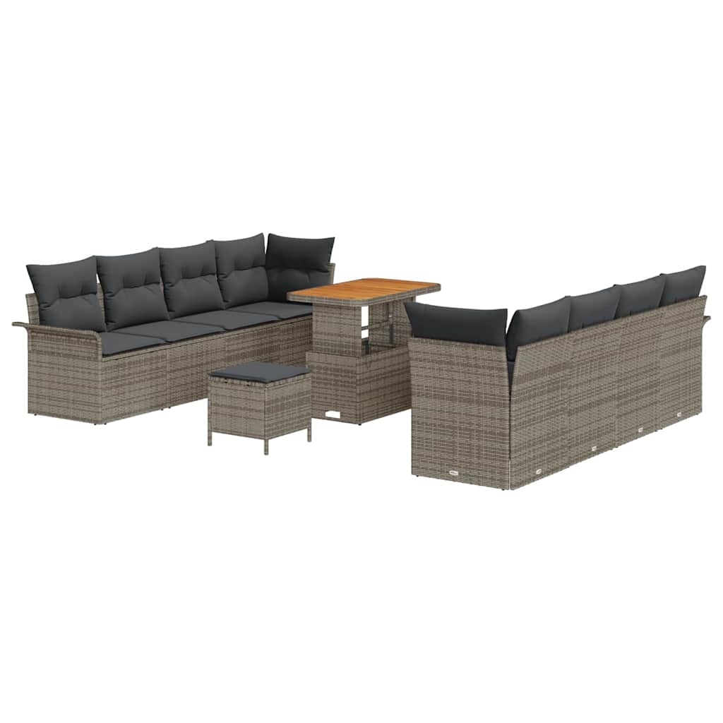 Tuin Sofa Set met kussen met opslag Grijs 90 x 55 x 71 cm is nu te koop bij PeponiXL, paradijselijk wonen!