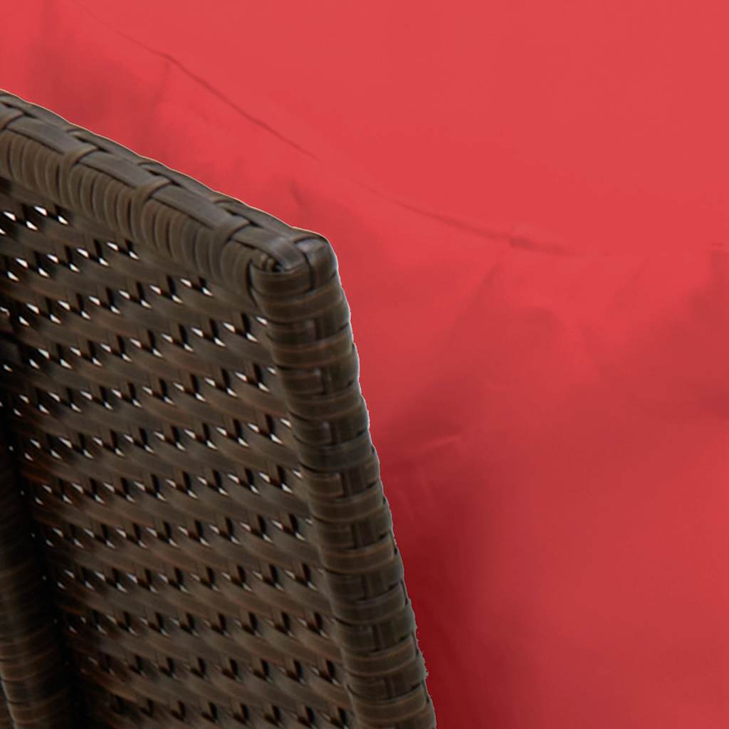 Tuinbank met kussens poly rattan bruin is nu te koop bij PeponiXL, paradijselijk wonen!