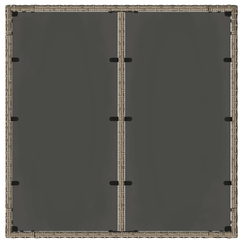 Tuin eettafelset 5 pcs Grijs poly rattan is nu te koop bij PeponiXL, paradijselijk wonen!