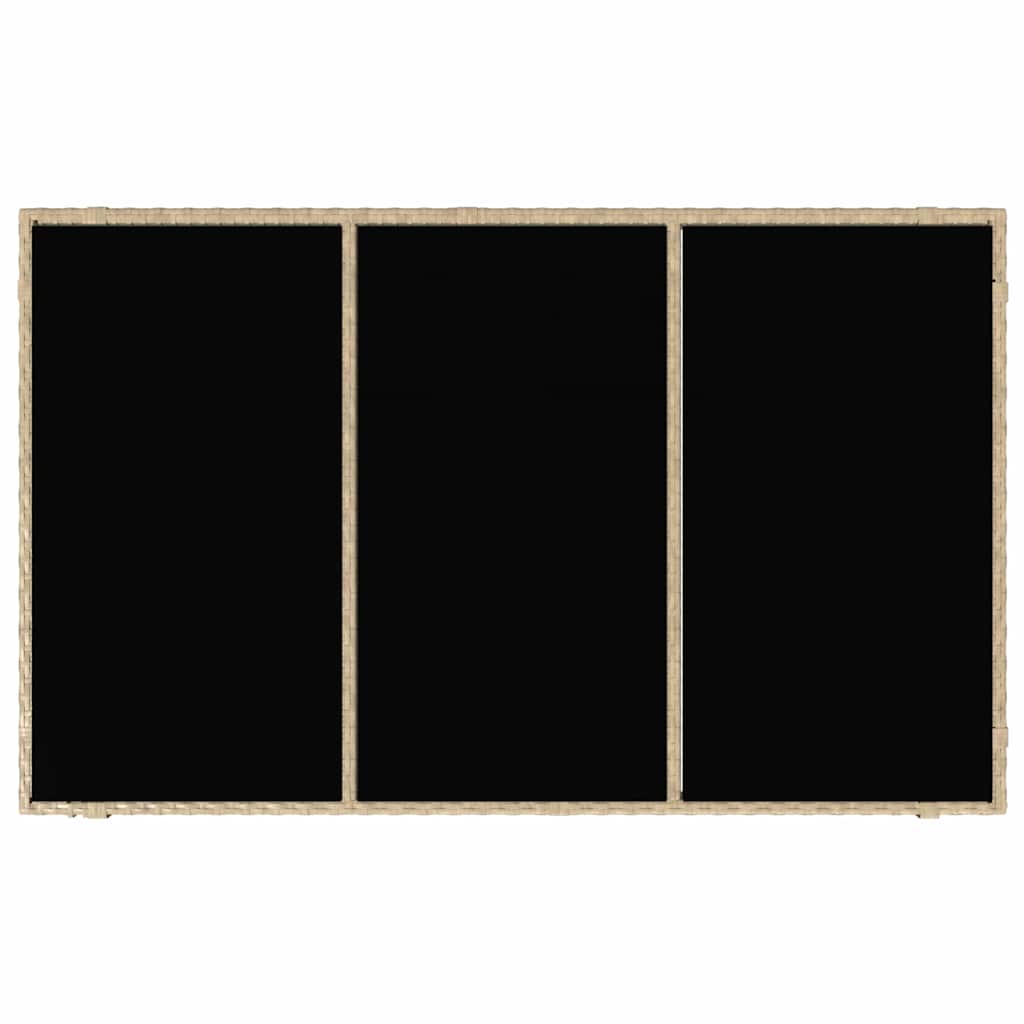 Tuin eettafelset 5 pcs Beige poly rattan is nu te koop bij PeponiXL, paradijselijk wonen!