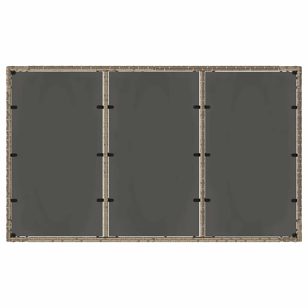 Tuin eettafelset 7 pcs Grijs poly rattan is nu te koop bij PeponiXL, paradijselijk wonen!