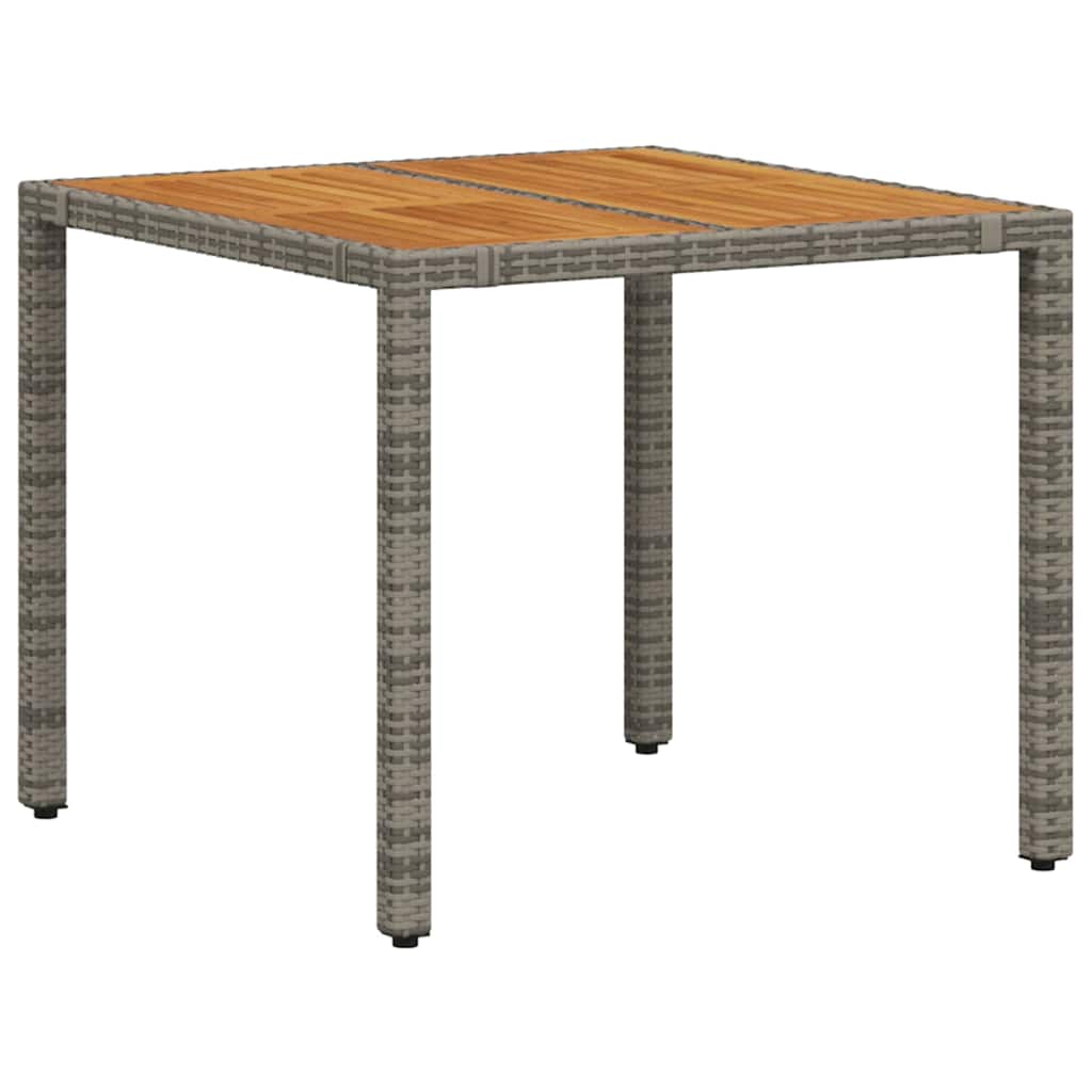 Tuin eettafelset 3 pcs Grijs poly rattan is nu te koop bij PeponiXL, paradijselijk wonen!