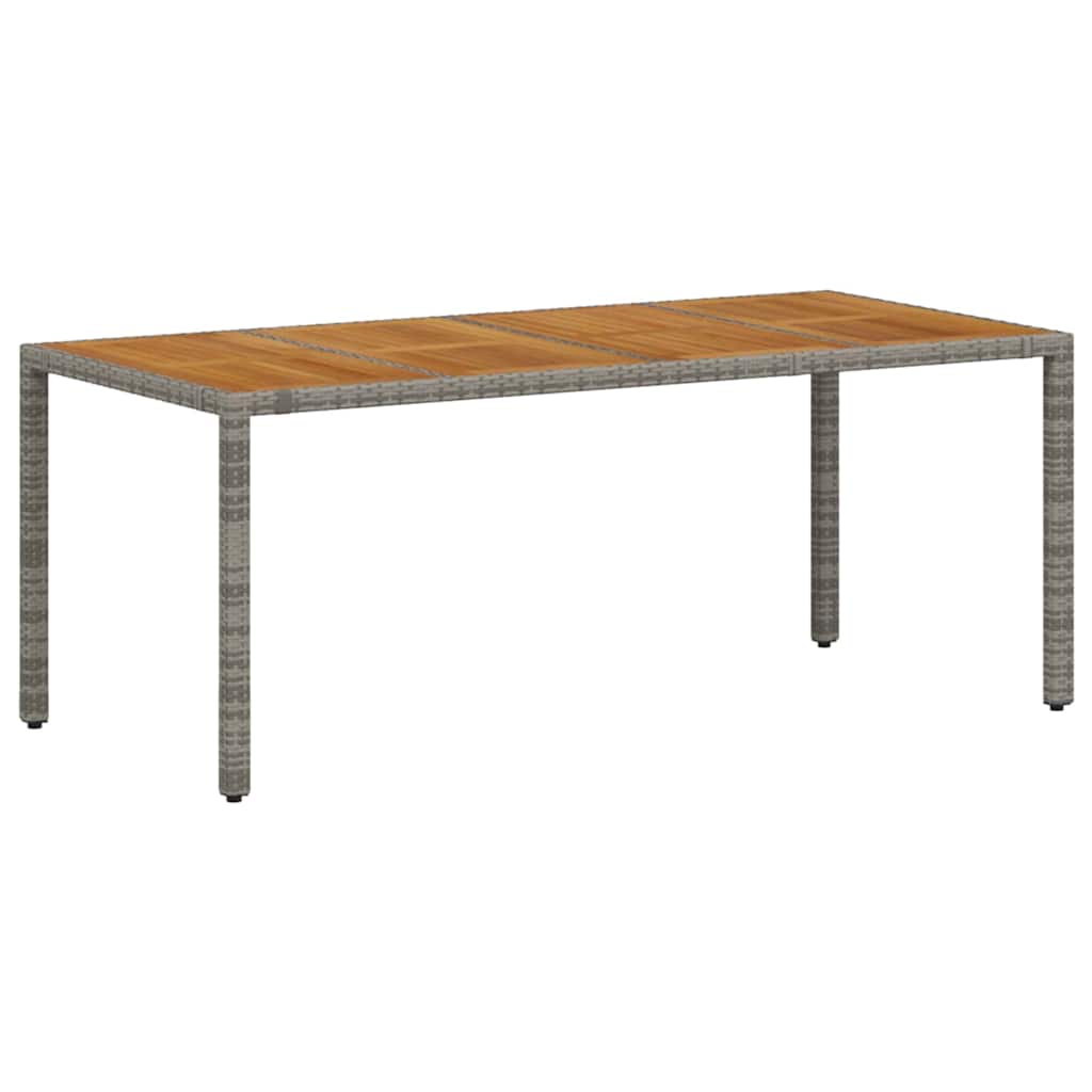 Tuin eettafelset 9 pcs Grijs en Bruin poly rattan is nu te koop bij PeponiXL, paradijselijk wonen!