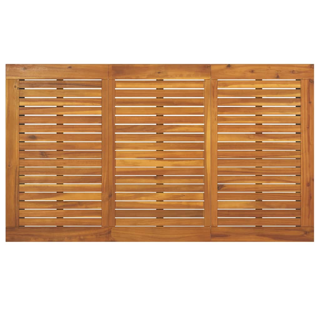Tuin eettafelset 5 pcs Zwart Massief Acaciahout is nu te koop bij PeponiXL, paradijselijk wonen!