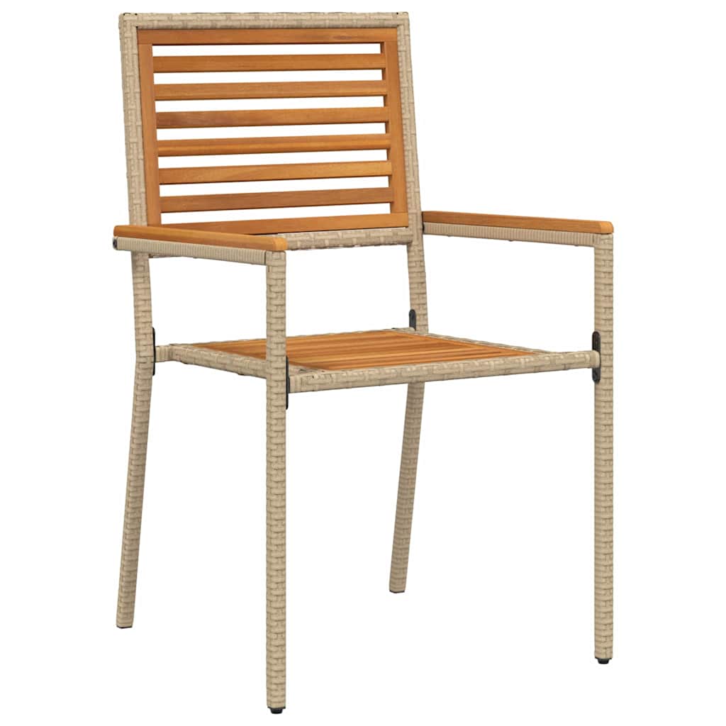 Tuin eettafelset 3 pcs Beige Massief Acaciahout is nu te koop bij PeponiXL, paradijselijk wonen!