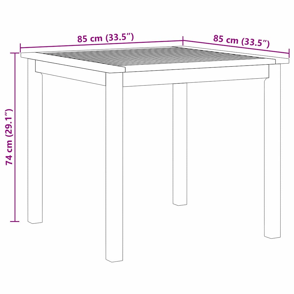 Tuin eettafelset 3 pcs Beige Massief Acaciahout is nu te koop bij PeponiXL, paradijselijk wonen!