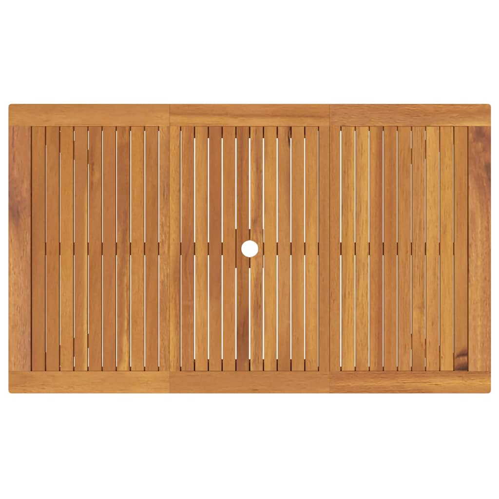 Tuin eettafelset 5 pcs Beige Massief Acaciahout is nu te koop bij PeponiXL, paradijselijk wonen!