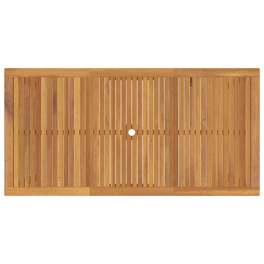 Tuin eettafelset 7 pcs Zwart Massief Acaciahout is nu te koop bij PeponiXL, paradijselijk wonen!