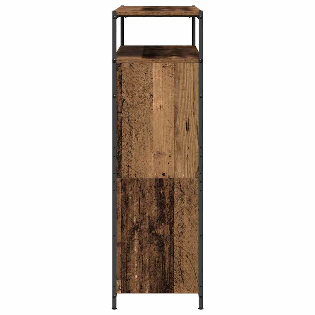 Schoenenkast met plank Oudhout 100 x 34 x 112 cm Bewerkt hout is nu te koop bij PeponiXL, paradijselijk wonen!