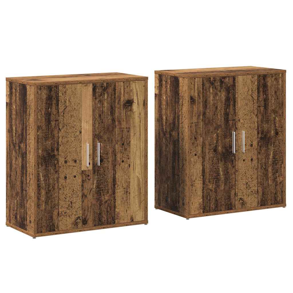 Dressoir 2 pcs Oudhout 60 x 31 x 70 cm Bewerkt hout is nu te koop bij PeponiXL, paradijselijk wonen!