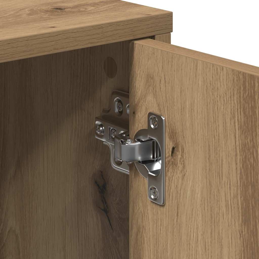 Dressoir 2 pcs Artisan Eiken 60 x 31 x 70 cm Bewerkt hout is nu te koop bij PeponiXL, paradijselijk wonen!
