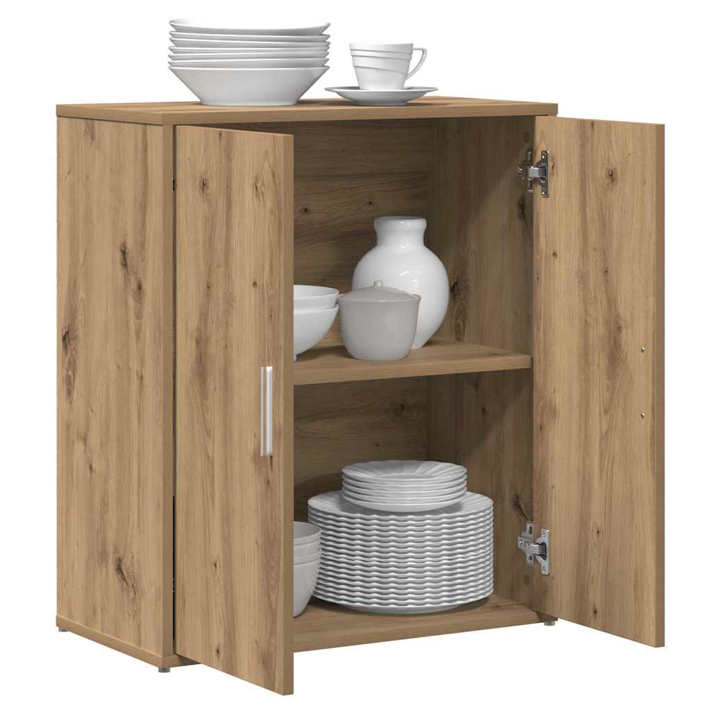 Dressoir 2 pcs Artisan Eiken 60 x 31 x 70 cm Bewerkt hout is nu te koop bij PeponiXL, paradijselijk wonen!