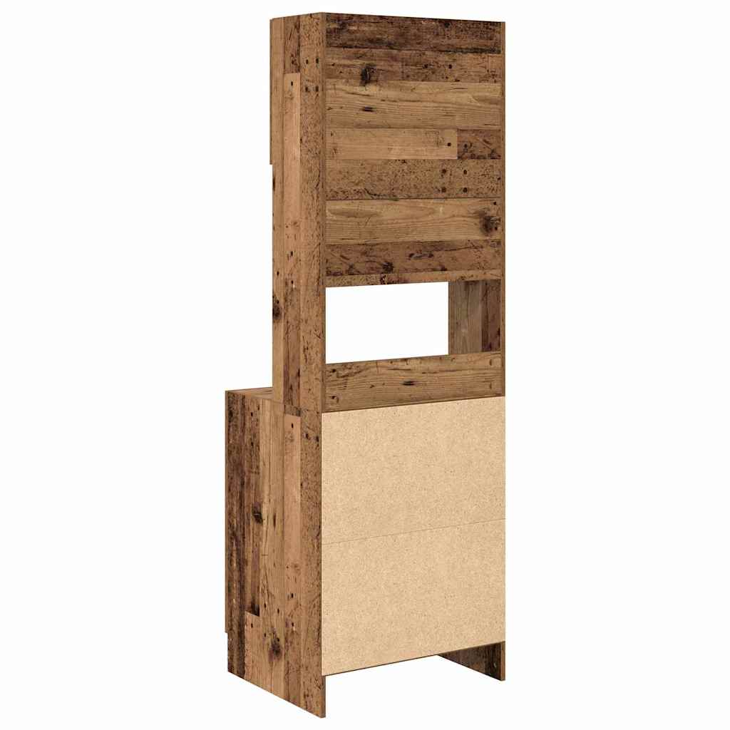 Keukenbuffet met plank 2 pcs Oudhout 60 x 50 x 180 cm is nu te koop bij PeponiXL, paradijselijk wonen!