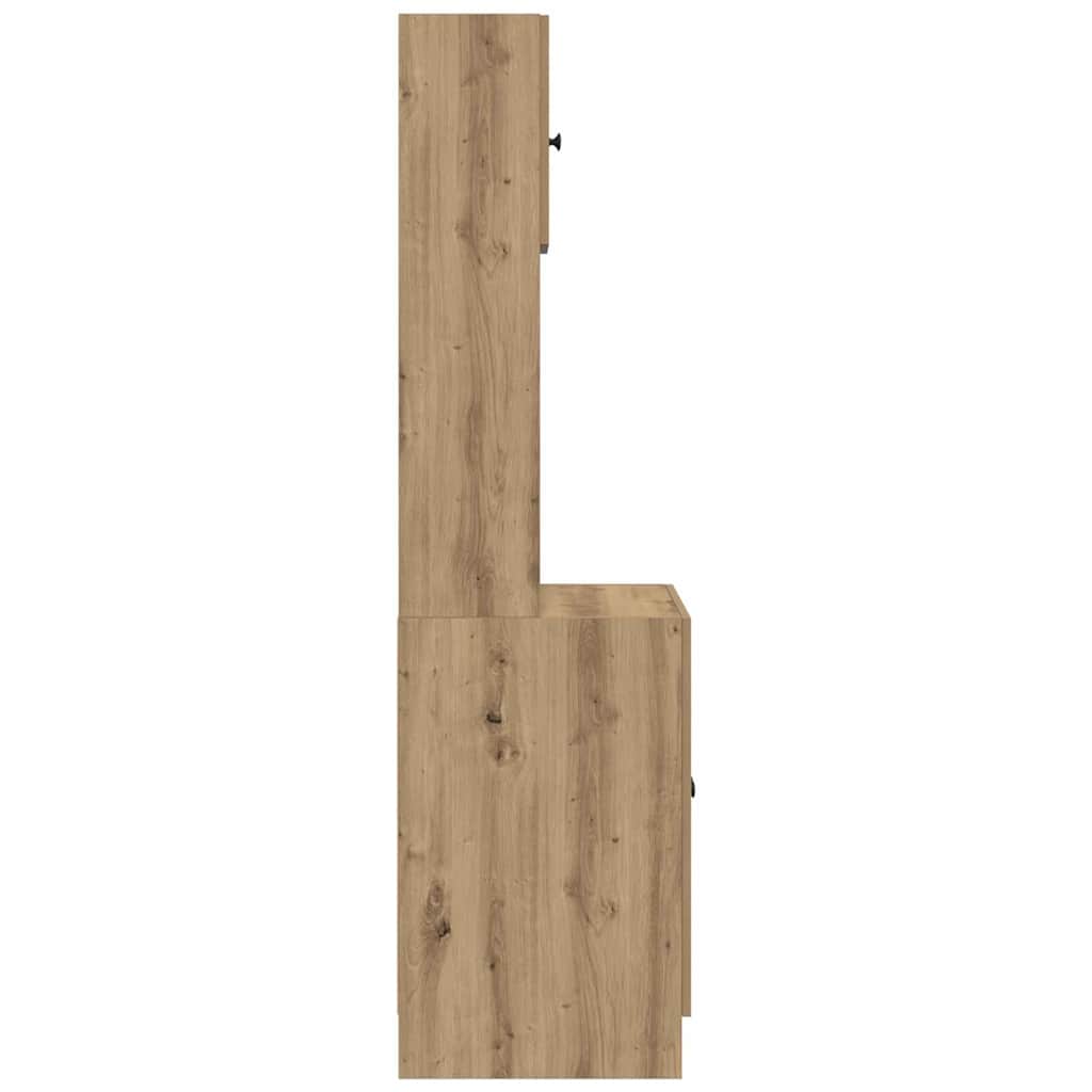 Keukenbuffet met plank 2 pcs Artisan Eiken 60 x 50 x 180 cm is nu te koop bij PeponiXL, paradijselijk wonen!