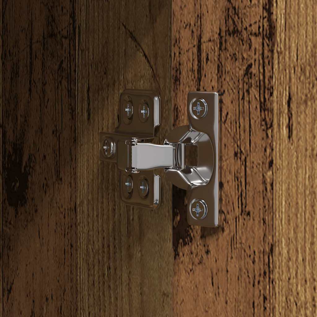 Kantoorkast met plank Oudhout 70 x 32 x 77.5 cm Bewerkt hout is nu te koop bij PeponiXL, paradijselijk wonen!