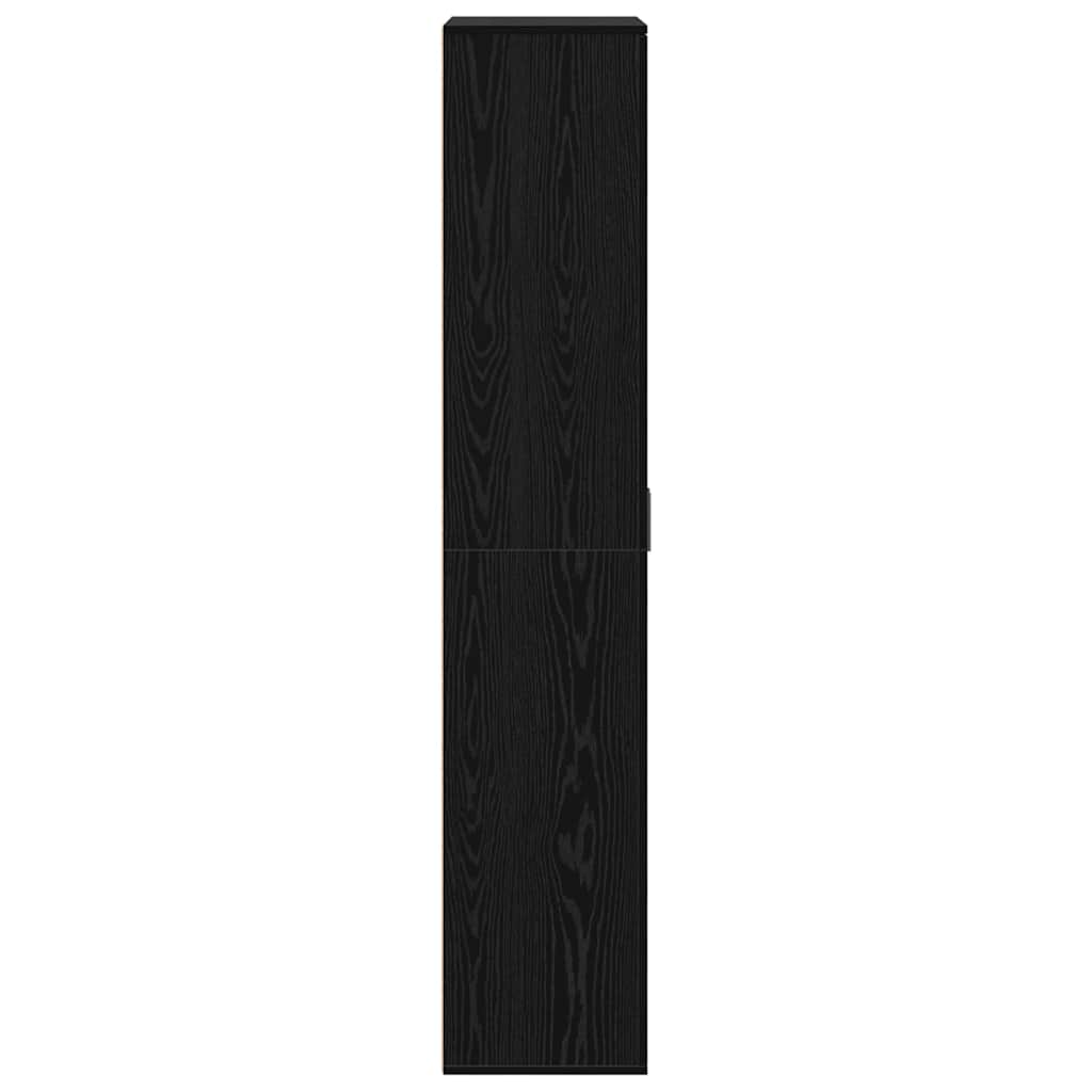 Hoogboard Zwart eiken 80 x 35 x 180 cm Bewerkt hout is nu te koop bij PeponiXL, paradijselijk wonen!