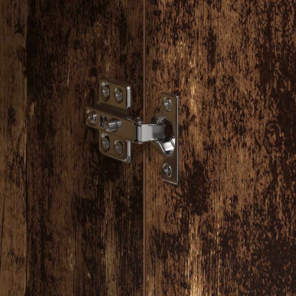 Hoge kast Oudhout 70 x 33.5 x 180 cm Bewerkt hout is nu te koop bij PeponiXL, paradijselijk wonen!