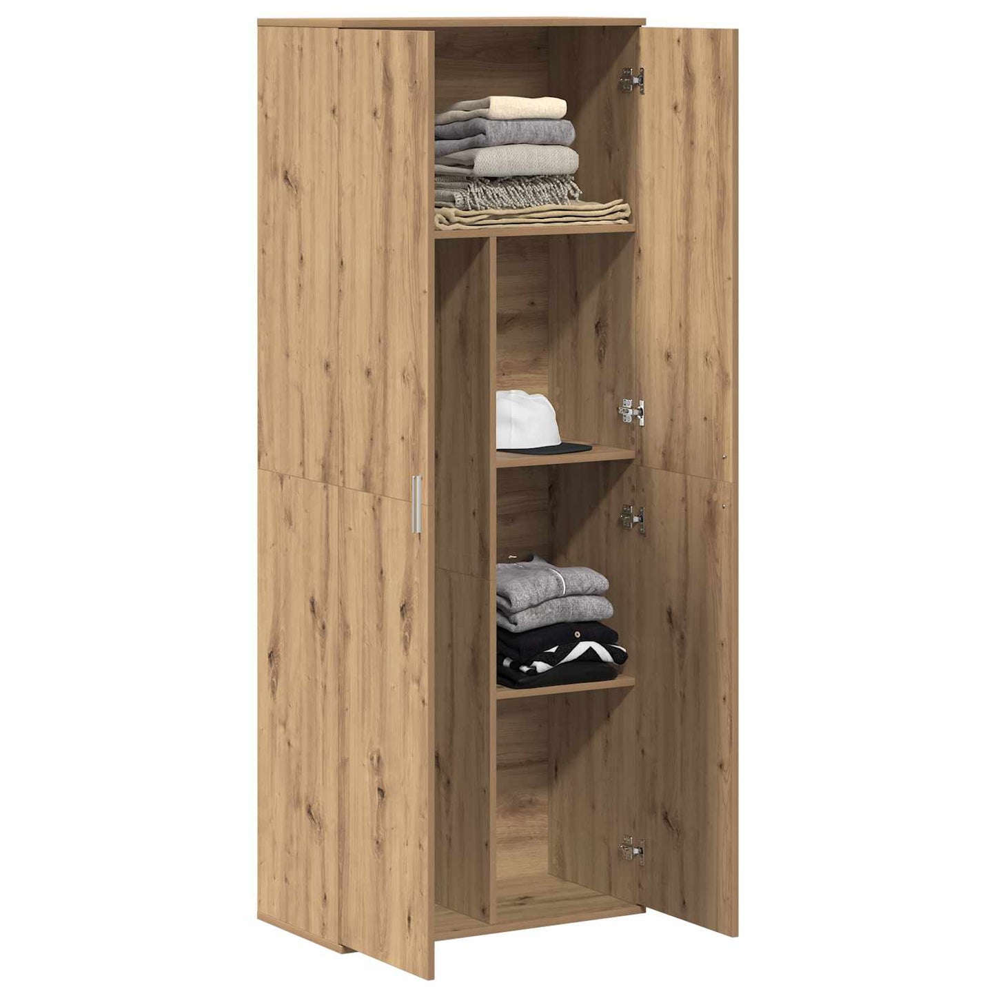 Hoge kast 70 x 33.5 x 180 cm Bewerkt hout Artisan Eiken is nu te koop bij PeponiXL, paradijselijk wonen!