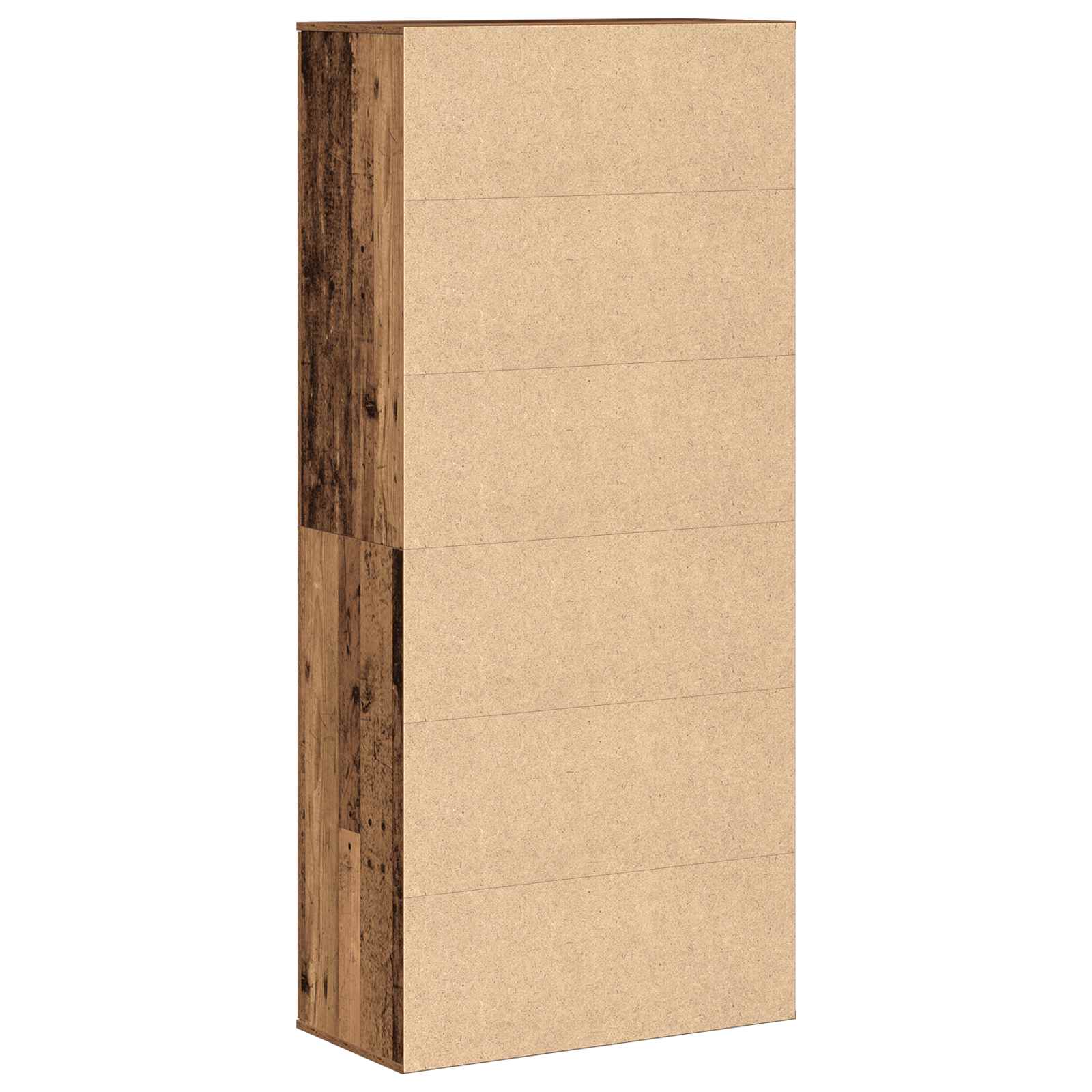 Highboard met plank Oud Hout 80 x 39 x 178 cm Bewerkt hout is nu te koop bij PeponiXL, paradijselijk wonen!