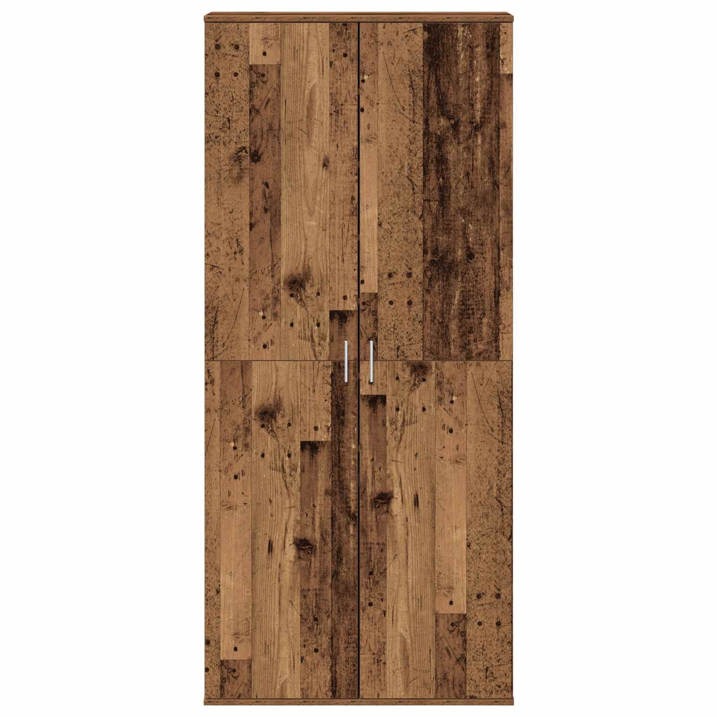 Highboard met plank Oud Hout 80 x 39 x 178 cm Bewerkt hout is nu te koop bij PeponiXL, paradijselijk wonen!