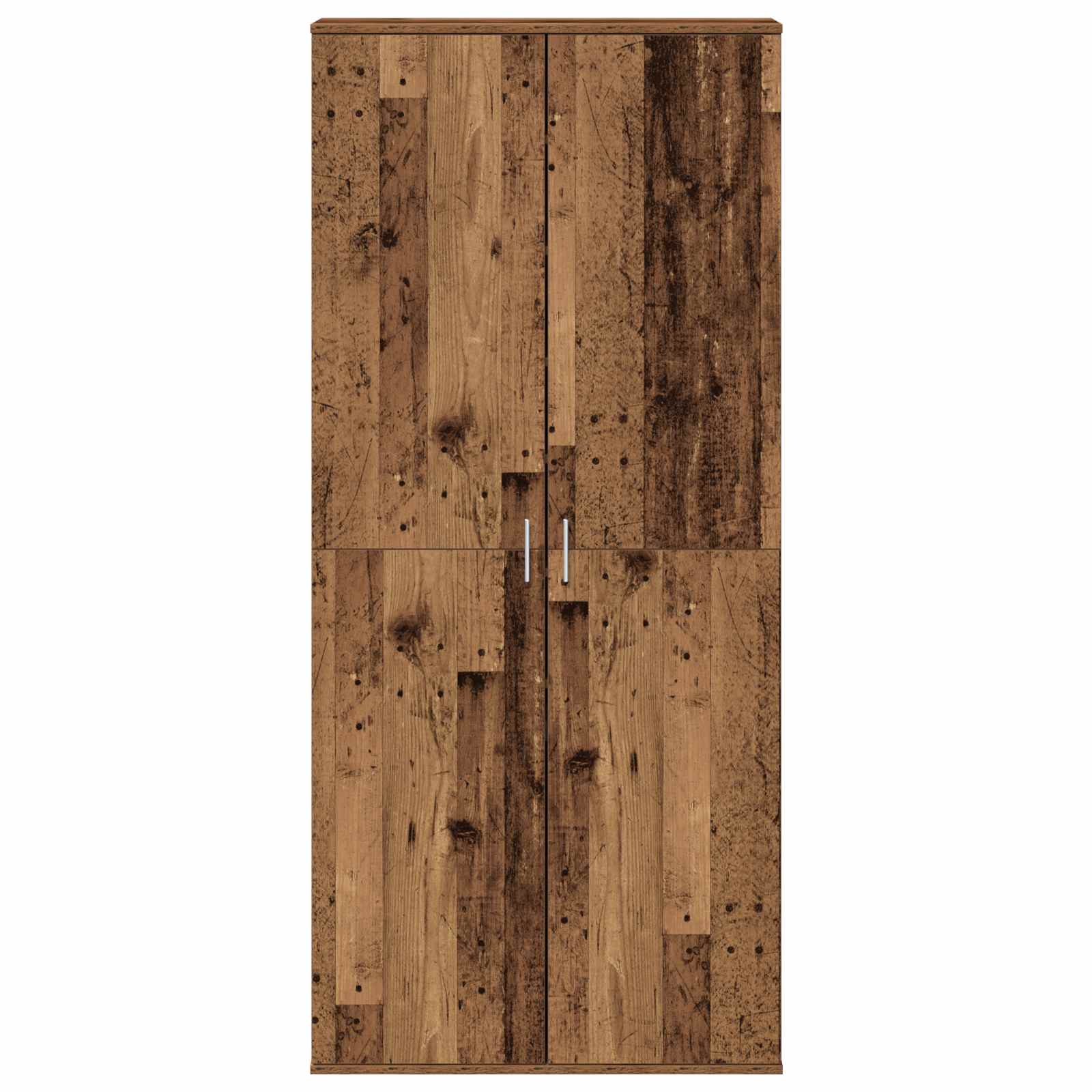 Highboard met plank Oud Hout 80 x 39 x 178 cm Bewerkt hout is nu te koop bij PeponiXL, paradijselijk wonen!