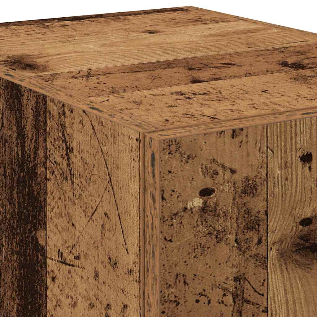 Hoge kast 2 pcs Oudhout 30 x 42,5 x 185 cm is nu te koop bij PeponiXL, paradijselijk wonen!