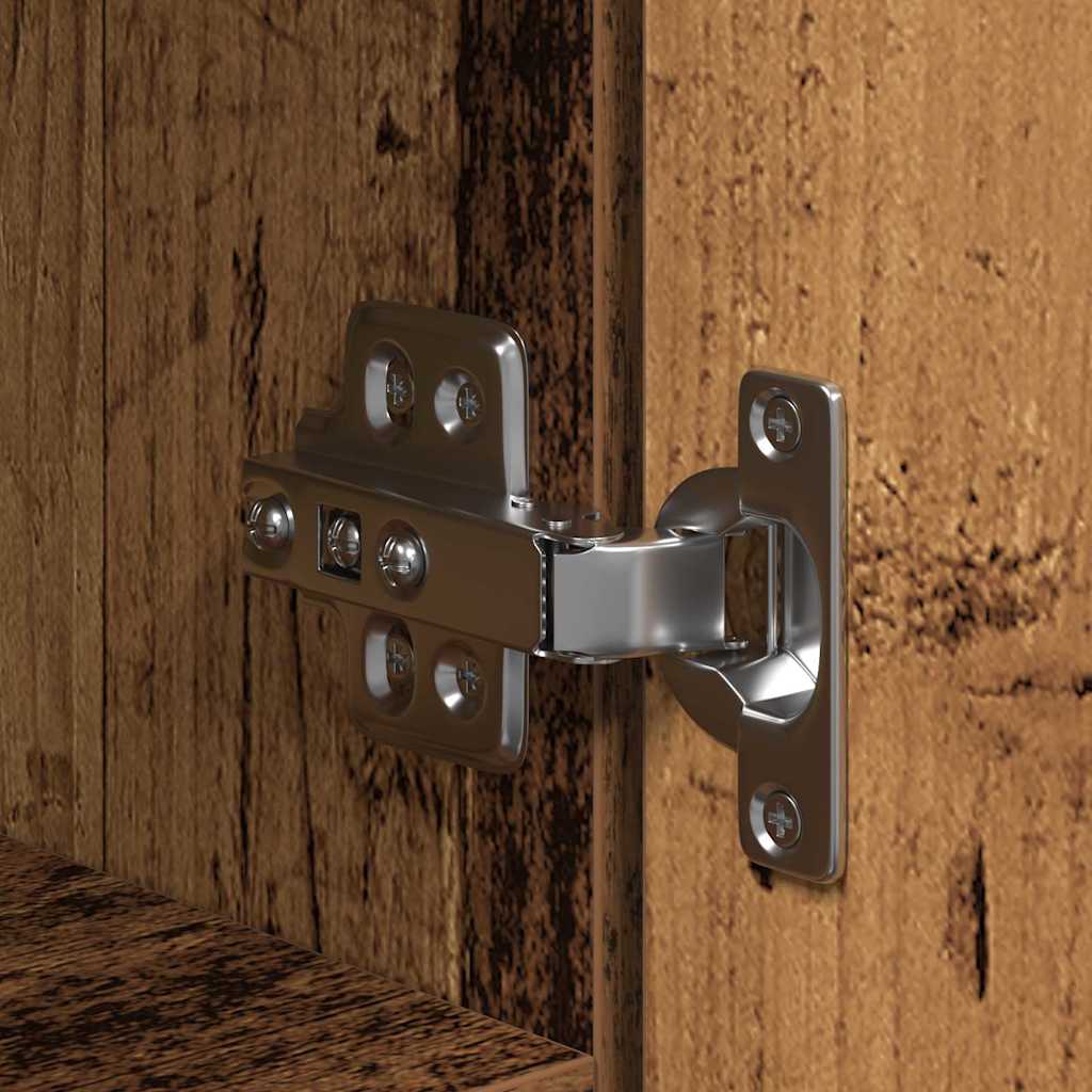 Hoge kast 2 pcs Oudhout 30 x 42,5 x 185 cm is nu te koop bij PeponiXL, paradijselijk wonen!