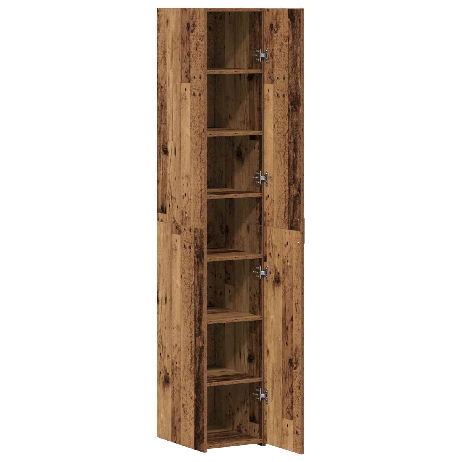 Hoge kast Oudhout 30 x 42,5 x 185 cm is nu te koop bij PeponiXL, paradijselijk wonen!