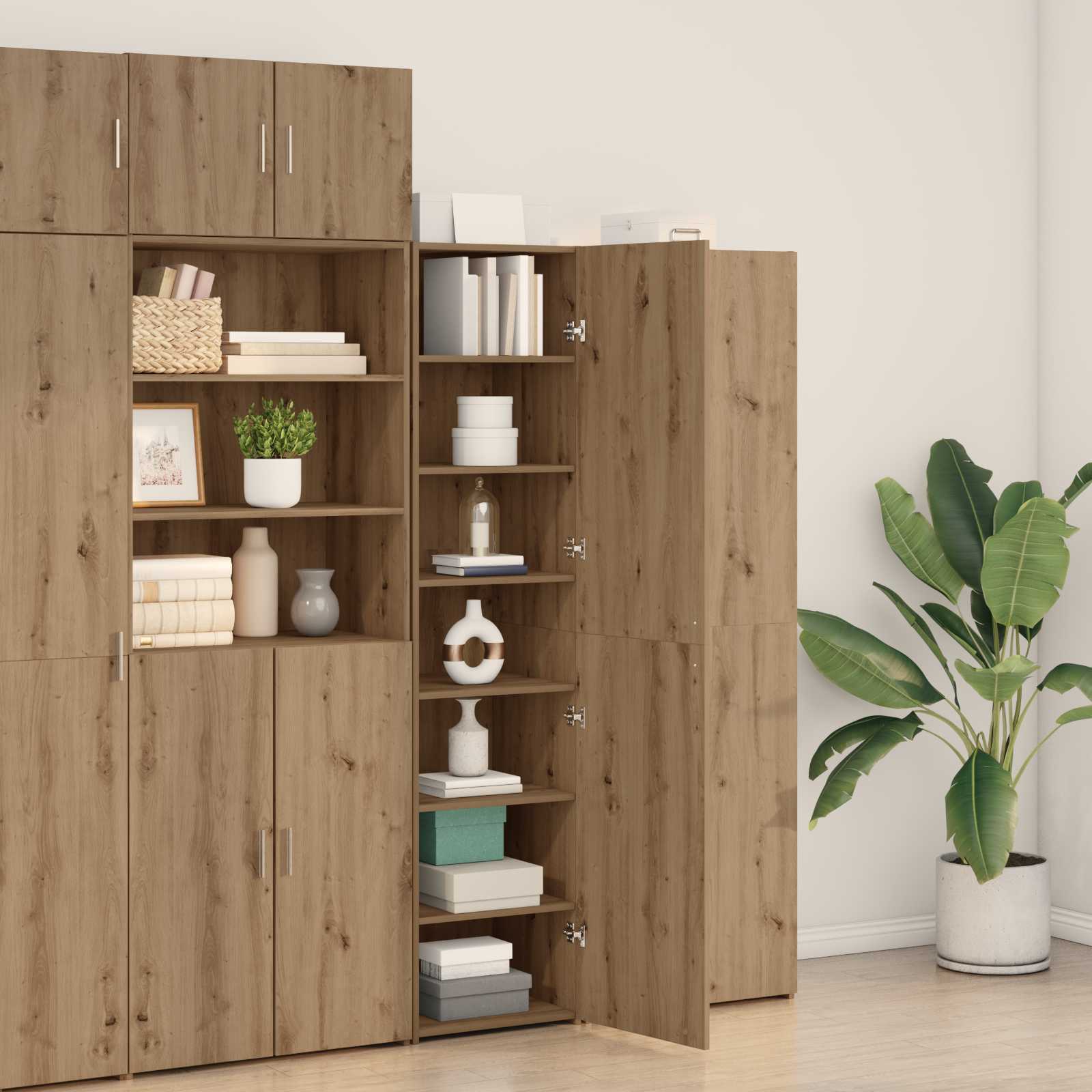 Hoge kast Artisan Eiken 45 x 42,5 x 185 cm is nu te koop bij PeponiXL, paradijselijk wonen!
