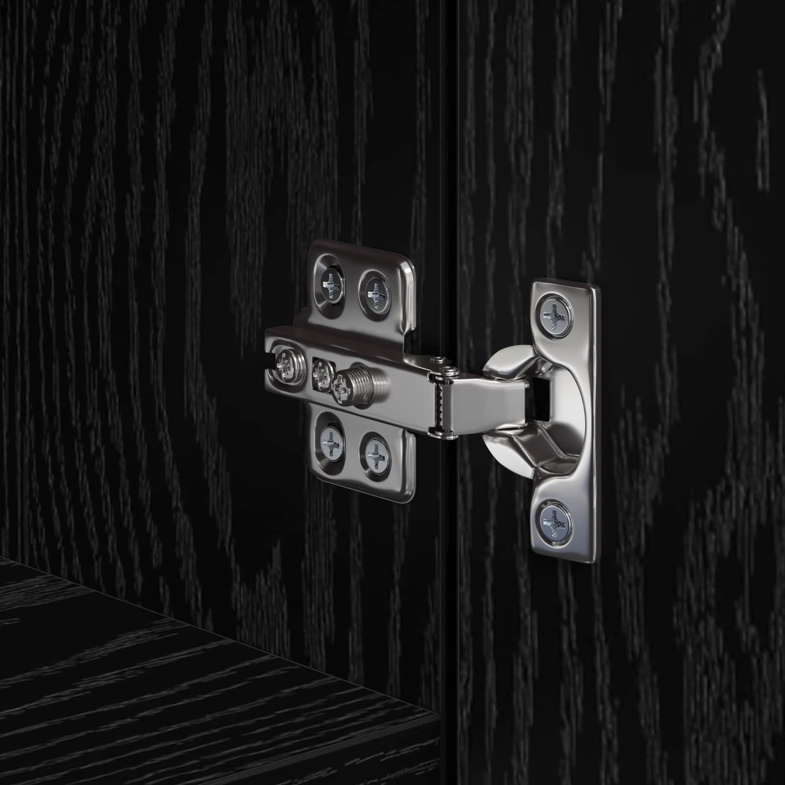 Hoge kast 2 pcs Zwart Eiken 45 x 42,5 x 185 cm is nu te koop bij PeponiXL, paradijselijk wonen!