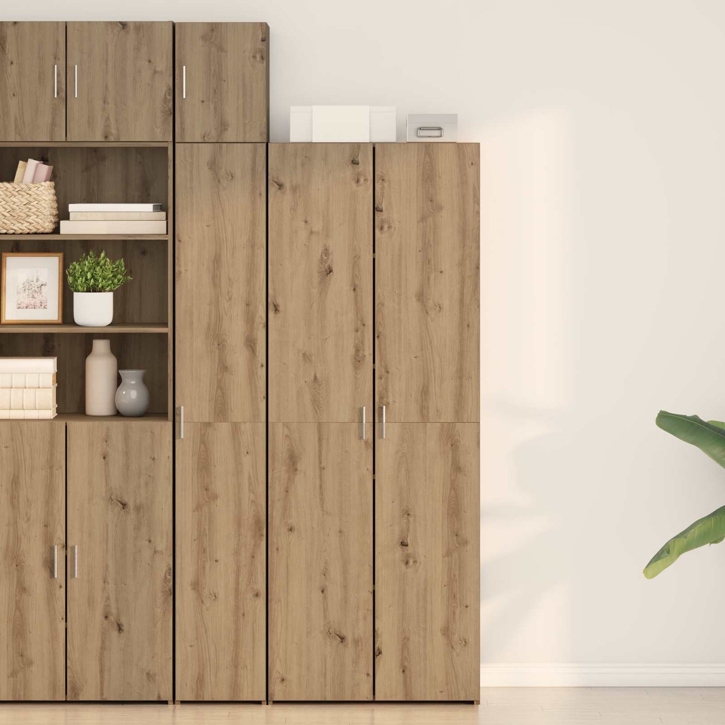 Hoge kast 2 pcs Artisan Eiken 70 x 42,5 x 185 cm is nu te koop bij PeponiXL, paradijselijk wonen!