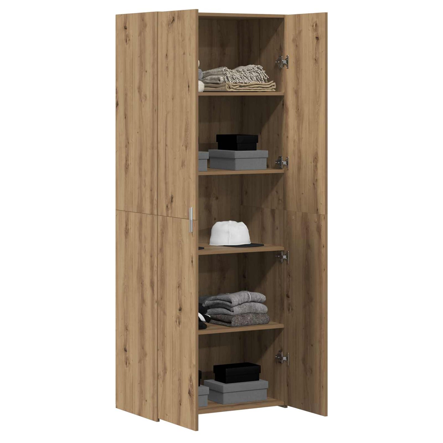 Hoge kast 2 pcs Artisan Eiken 70 x 42,5 x 185 cm is nu te koop bij PeponiXL, paradijselijk wonen!