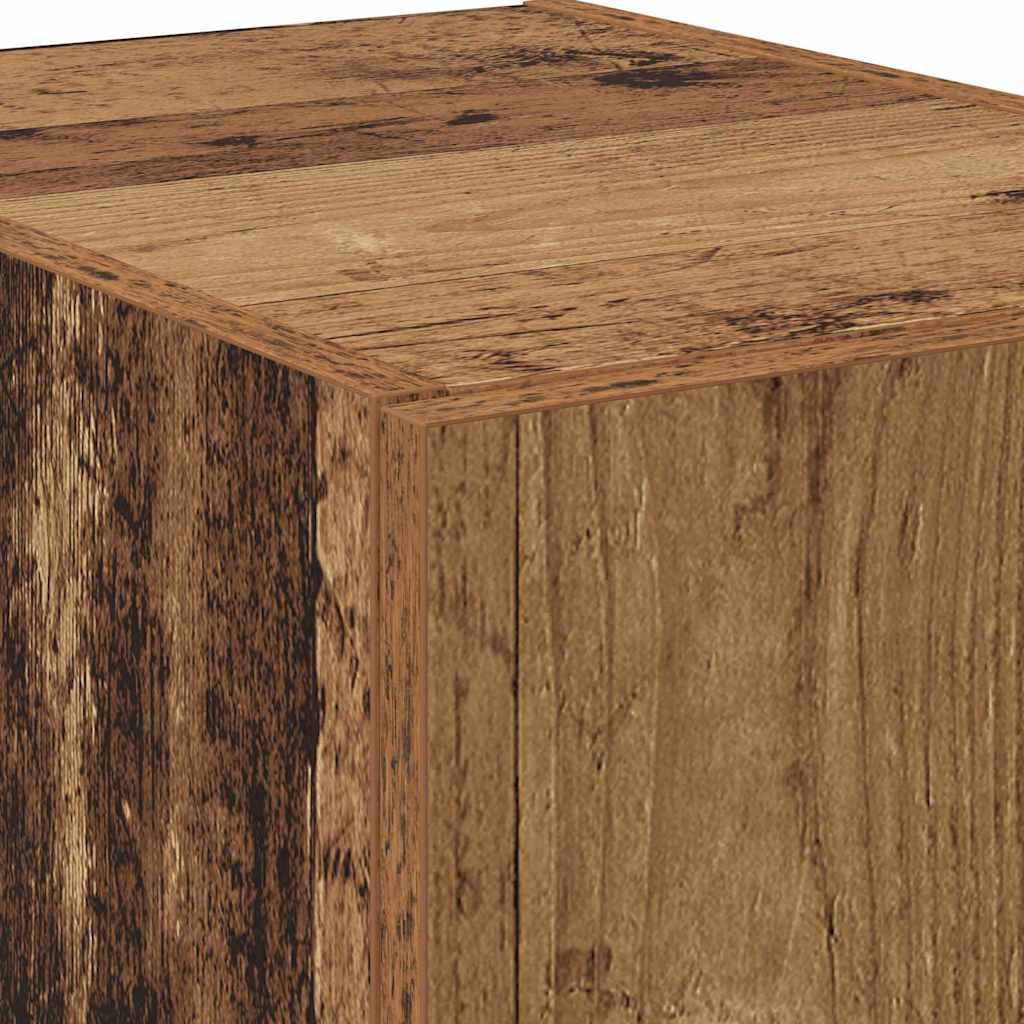 Hoge kast 2 pcs Oudhout 80 x 42 x 185 cm is nu te koop bij PeponiXL, paradijselijk wonen!