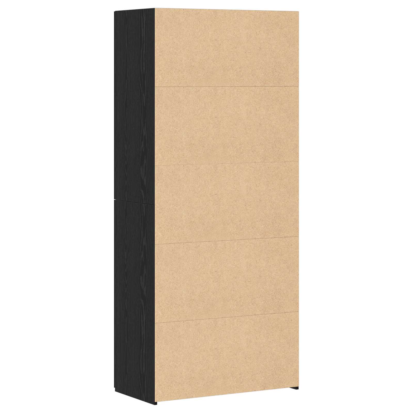 Hoge kast Zwart Eiken 80 x 42 x 185 cm is nu te koop bij PeponiXL, paradijselijk wonen!