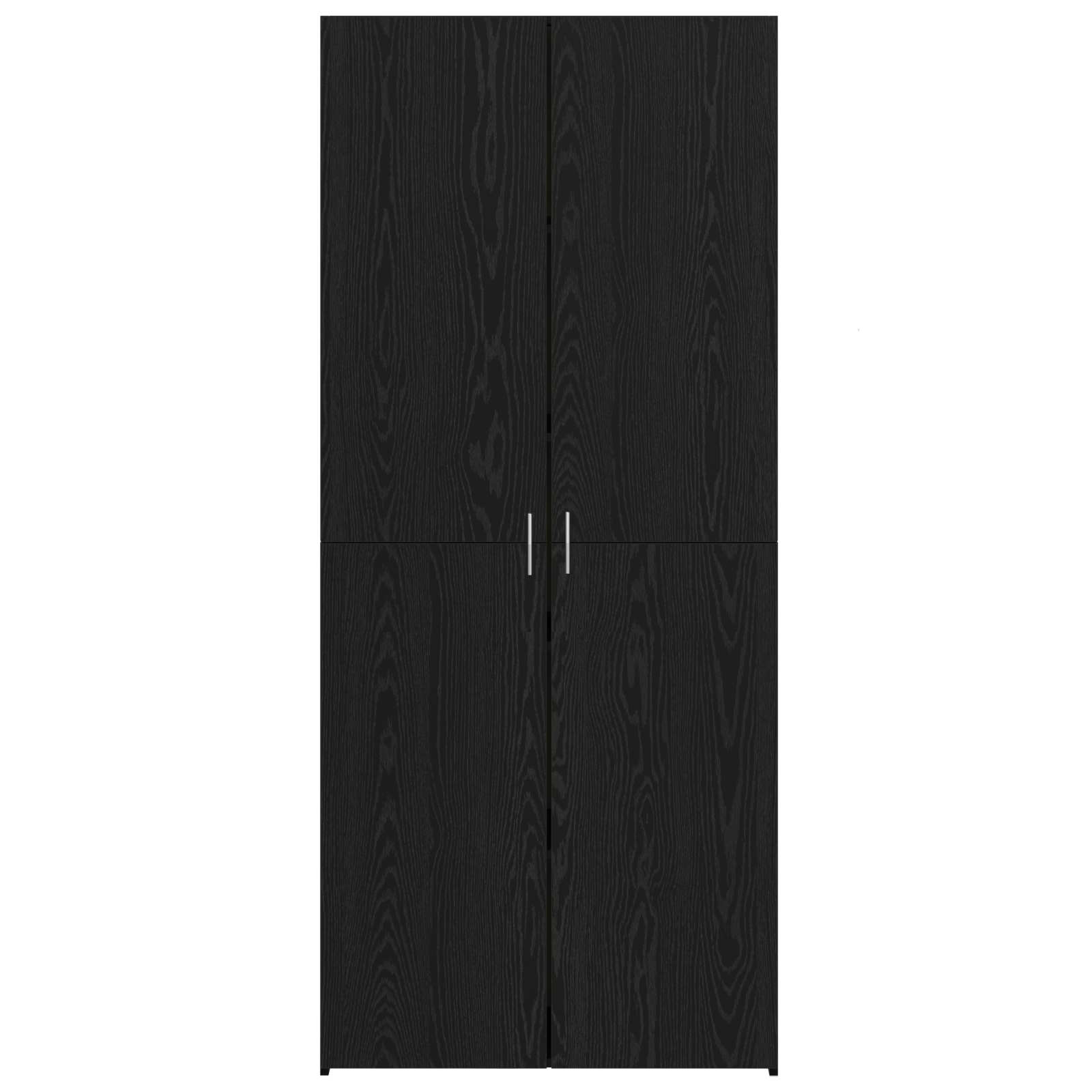 Hoge kast Zwart Eiken 80 x 42 x 185 cm is nu te koop bij PeponiXL, paradijselijk wonen!