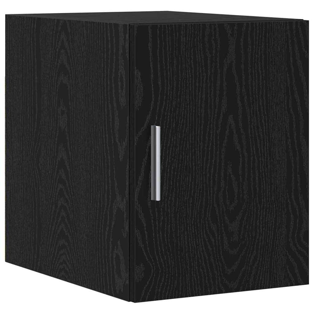 Opbergkast met lade 2 pcs Zwart Eiken 30 x 42,5 x 225 cm is nu te koop bij PeponiXL, paradijselijk wonen!
